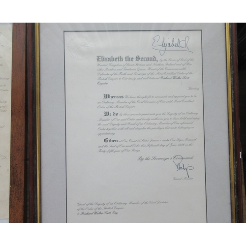 189 - M.B.E. Awarded to Richard Walter Scott June 2004. In original presentation case with miniature, comp... 