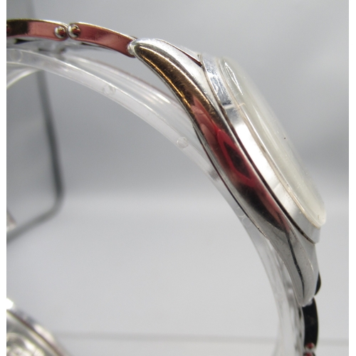  Rolex Oyster Precision stainless steel wristwatch on 6636 riveted expanding bracelet with signed dep... 