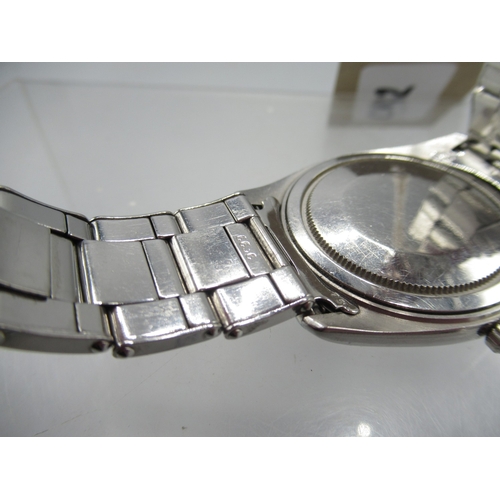  Rolex Oyster Precision stainless steel wristwatch on 6636 riveted expanding bracelet with signed dep... 