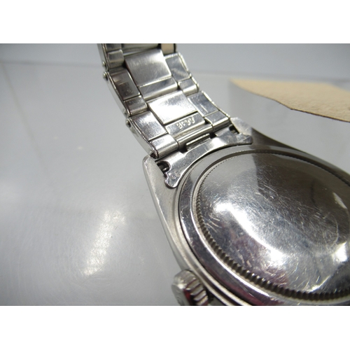  Rolex Oyster Precision stainless steel wristwatch on 6636 riveted expanding bracelet with signed dep... 