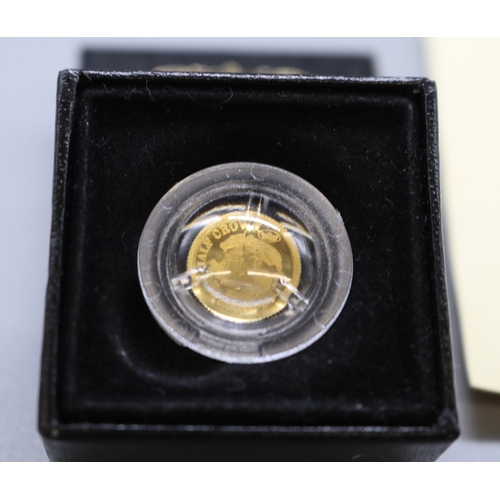 60 - The London Mint Office Fabula Aurum 2009 St. George and Dragon Pure Gold Half-Crown encapsulated in ... 