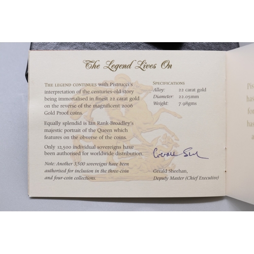 28 - The Royal Mint - 2006 United Kingdom Gold Proof Sovereign No.3138, encapsulate in case with COA
Brad... 