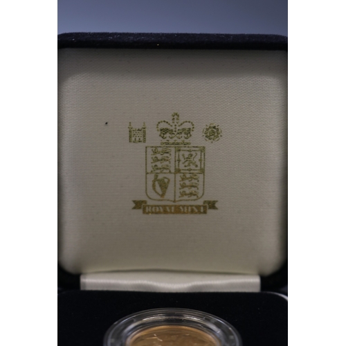 27 - The Royal Mint - 2005 United Kingdom Gold Proof Sovereign No.1118/12500, encapsulated in case with C... 
