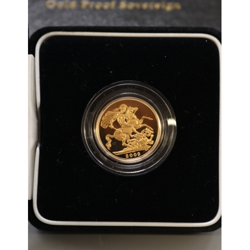 25 - The Royal Mint - The 2003 United Kingdom Gold Proof Sovereign No.14962/15000, encapsulated in case w... 