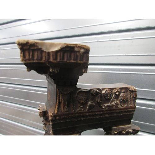 1388 - Pair of resin Grand Tour style models of Temple ruins, on square bases, W20cm D20cm H57cm (2)

Bradl... 