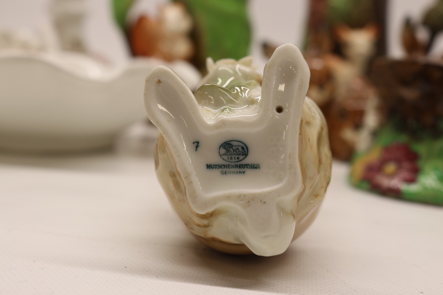 Assorted collection of cat, rabbit & other animal themed ceramics inc ...