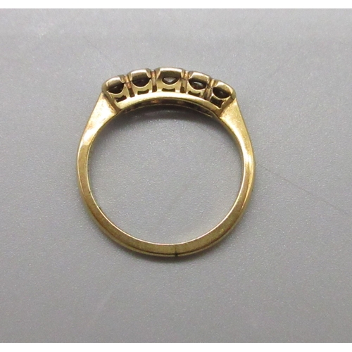 45 - 18ct and platinum 5 stone ring, size I 1/2 (2.2g)

Bradley's shipping £20.00 plus vat (UK Only)