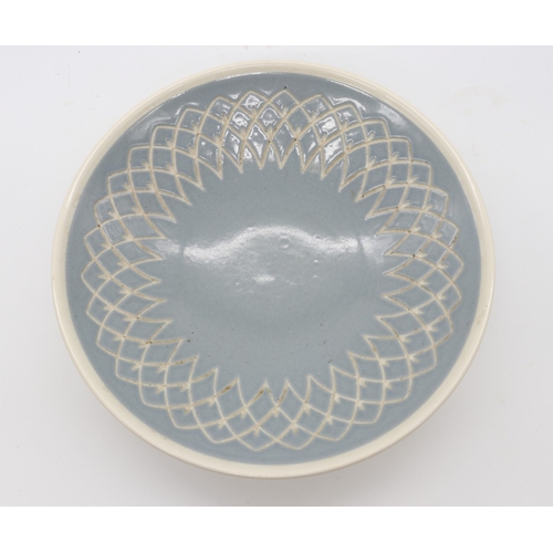 771 - Royal Lancastrian blue incised pattern bowl, D28cm

Bradley's shipping £38.00 plus vat (UK Only)
