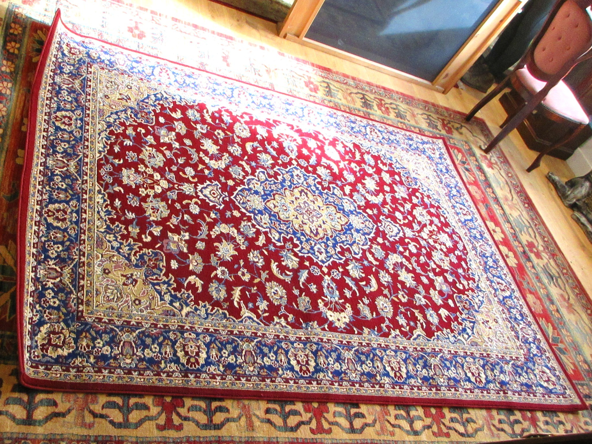 Vedbäk carpet: Persian patterned rectangular multicolour rug; featuring ...