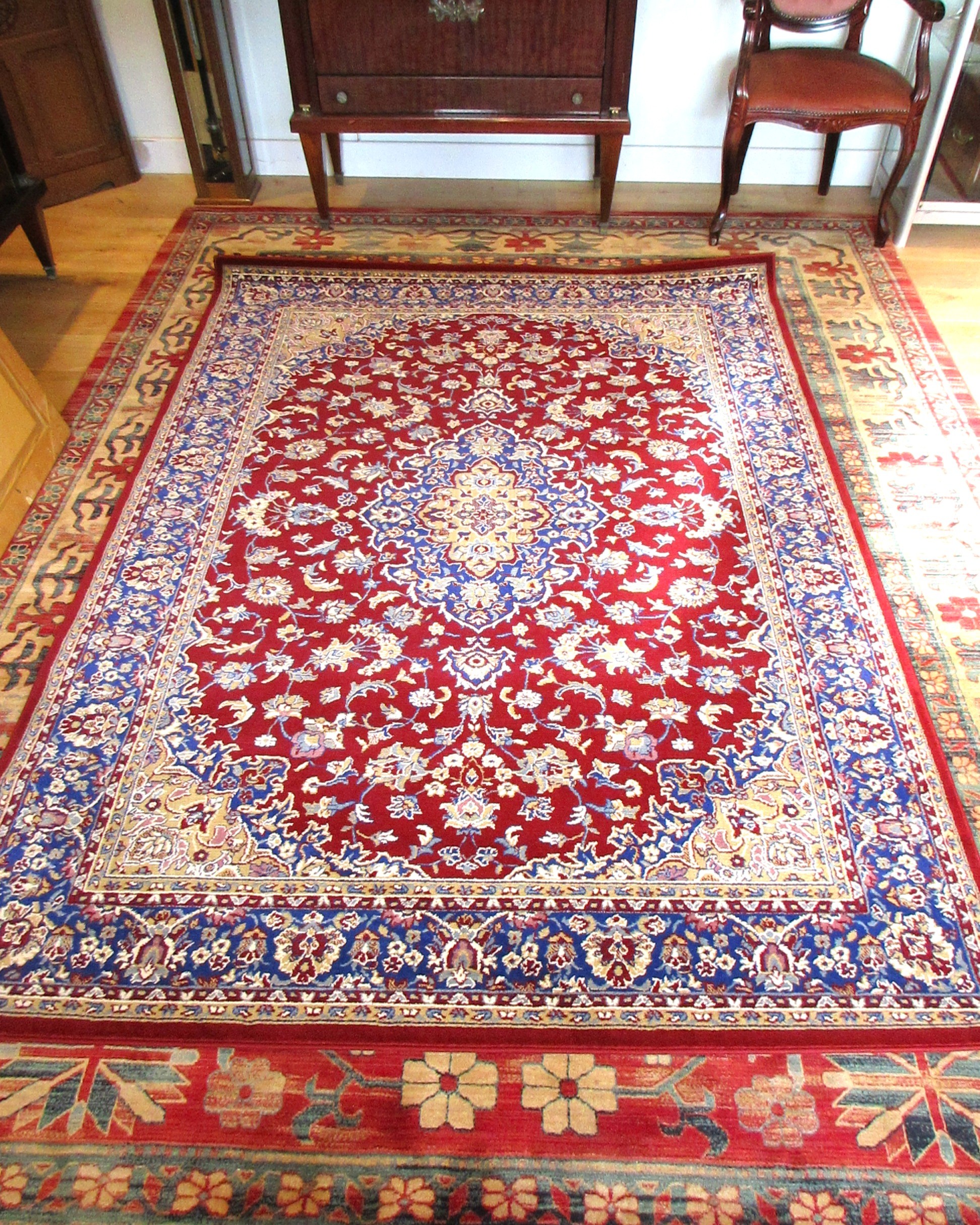 Vedbäk carpet: Persian patterned rectangular multicolour rug; featuring ...