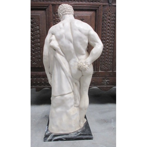 1459 - The Farnese Hercules cast, showing Hercules leaning of his club which is draped with the skin of a N... 