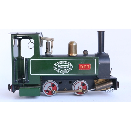 11 - Boxed Mamod RS1 live steam locomotive model in good previously used condition (please note some pain... 