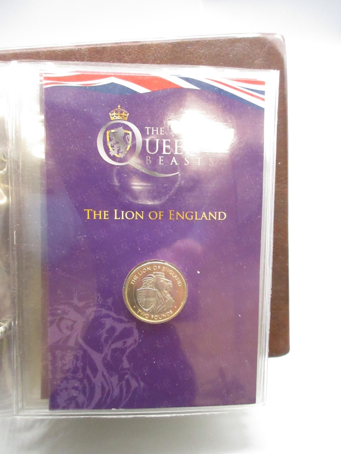 Pobjoy Mint Collectors Album cont. 10 The Queens Beasts Pobjoy Mint £2 ...