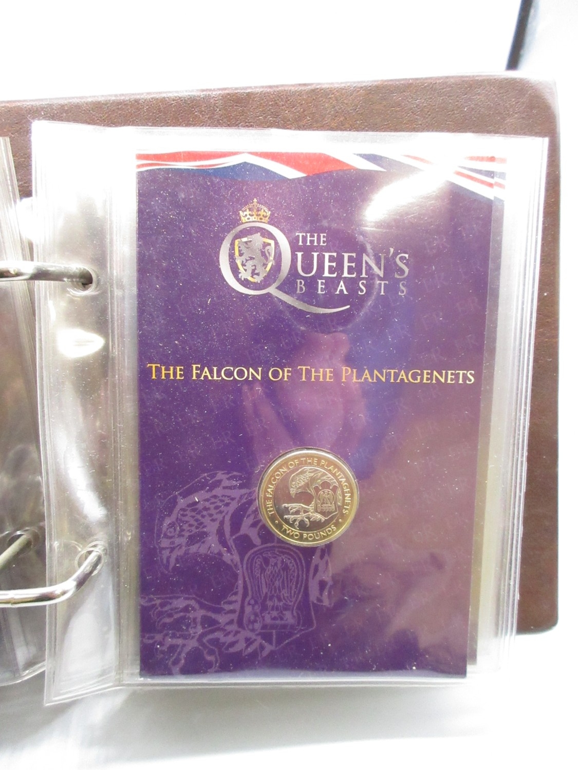 Pobjoy Mint Collectors Album cont. 10 The Queens Beasts Pobjoy Mint £2 ...