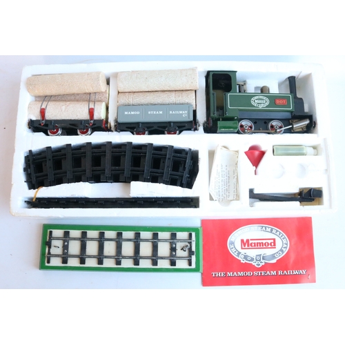 11 - Boxed Mamod RS1 live steam locomotive model in good previously used condition (please note some pain... 