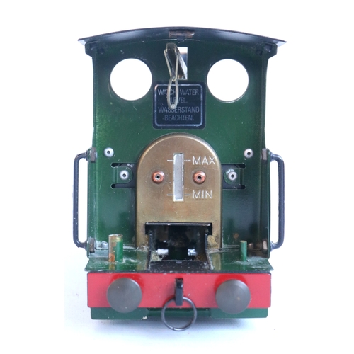 11 - Boxed Mamod RS1 live steam locomotive model in good previously used condition (please note some pain... 