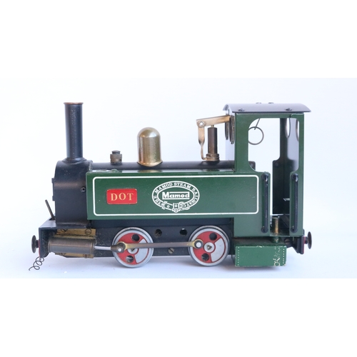 11 - Boxed Mamod RS1 live steam locomotive model in good previously used condition (please note some pain... 