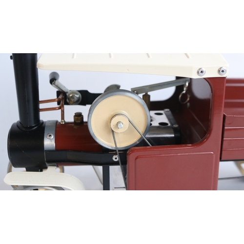 6 - Boxed Mamod SW1 Steam Wagon model in brown and cream livery, model in excellent little used conditio... 