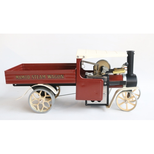 6 - Boxed Mamod SW1 Steam Wagon model in brown and cream livery, model in excellent little used conditio... 