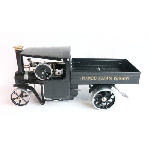 7 - Boxed Mamod/Forest Classics limited edition black liveried SW1B Steam Wagon model (55/100), model in... 