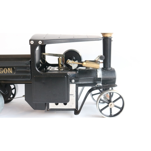 7 - Boxed Mamod/Forest Classics limited edition black liveried SW1B Steam Wagon model (55/100), model in... 