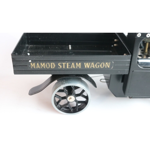7 - Boxed Mamod/Forest Classics limited edition black liveried SW1B Steam Wagon model (55/100), model in... 
