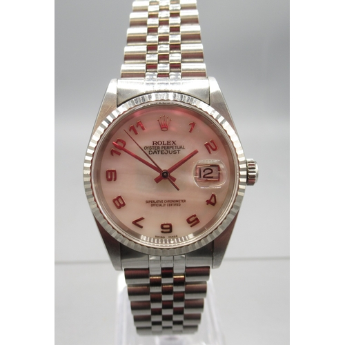 2095 - Rolex Oyster Perpetual Datejust Superlative Chronometer stainless steel automatic wristwatch on Jubi... 
