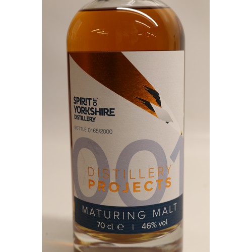1097 - Spirit of Yorkshire Distillery, Filey Bay - Distillery Projects, Batch 001, Maturing Malt Whisky, 70... 