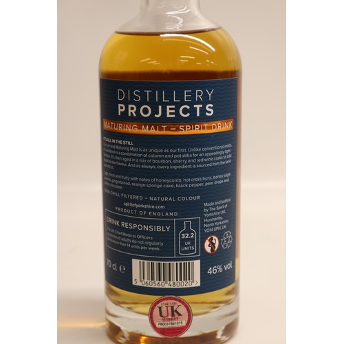 1098 - Spirit of Yorkshire Distillery, Filey Bay - Distillery Projects, Batch 002, Maturing Malt Whisky, 70... 