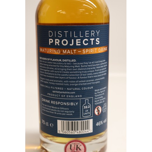 1103 - Spirit of Yorkshire Distillery, Filey Bay - Distillery Projects, Batch 004, Maturing Malt Whisky, 70... 