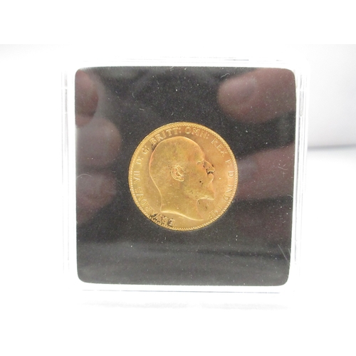 11 - Edward VII (1901-1910) 1907 Sovereign, encapsulated in case with COA
Bradley's Shipping £28.00 plus ... 