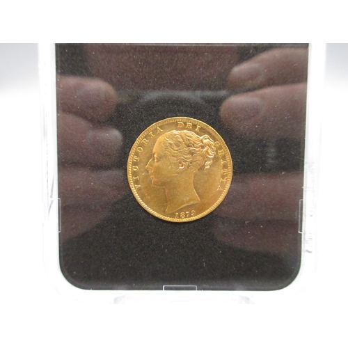 1 - Queen Victoria (1837-1901) 1879 Sovereign, encapsulated in case
Bradley's Shipping £28.00 plus vat (... 