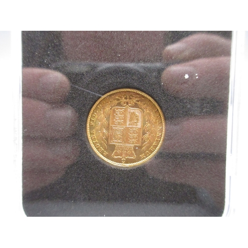 1 - Queen Victoria (1837-1901) 1879 Sovereign, encapsulated in case
Bradley's Shipping £28.00 plus vat (... 