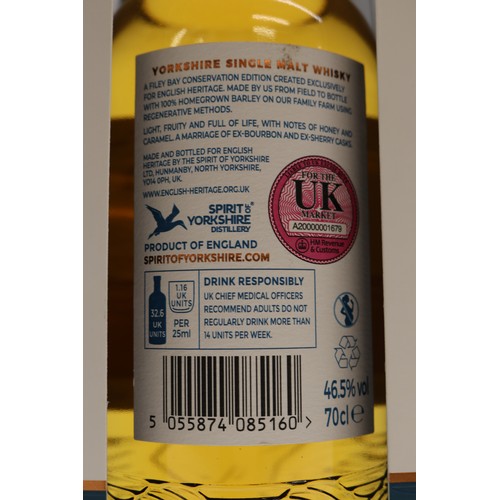 1107 - Spirit of Yorkshire Distillery, Filey Bay - English Heritage special edition, Single Malt Whisky, 70... 
