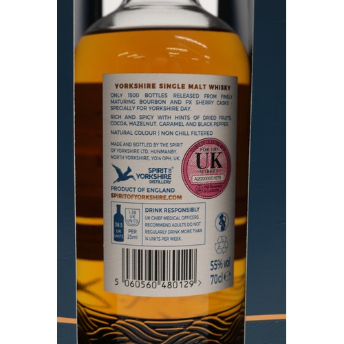 1108 - Spirit of Yorkshire Distillery, Filey Bay - Yorkshire Day 2020, Special Release, Single Malt Whisky,... 