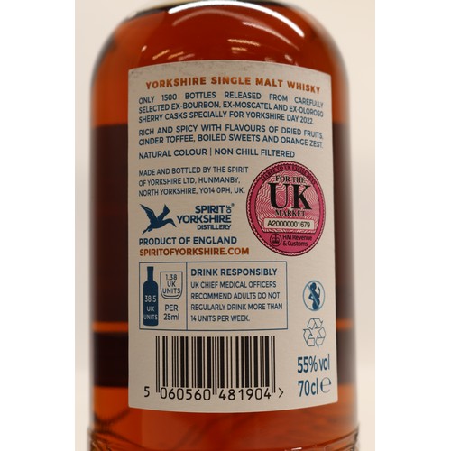 1110 - Spirit of Yorkshire Distillery, Filey Bay - Yorkshire Day 2022, Special Release, Single Malt Whisky,... 