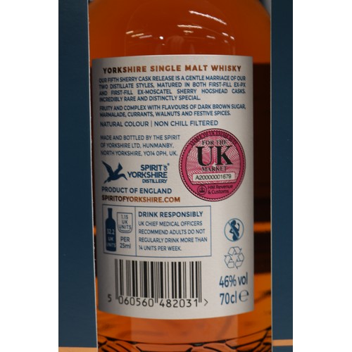 1117 - Spirit of Yorkshire Distillery, Filey Bay - Special Release, Sherry Cask Reserve #5, Single Malt Whi... 