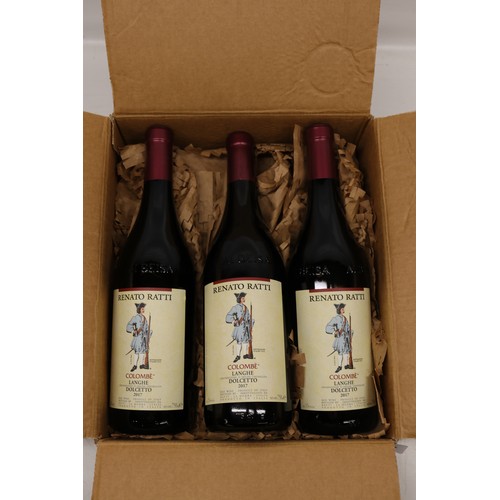 1094 - Renato Ratti Langhe Dolcetto d'Alba DOC Colombè (Piedmont); six cased 750ml bottles, 13%vol, 2017, (... 