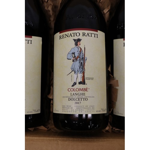 1094 - Renato Ratti Langhe Dolcetto d'Alba DOC Colombè (Piedmont); six cased 750ml bottles, 13%vol, 2017, (... 