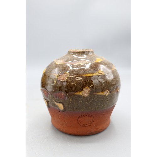 1028 - Soil Hill slipware, incl. two handled tankard inscribed 'Good Health', stamped; Soil Hill small glob... 