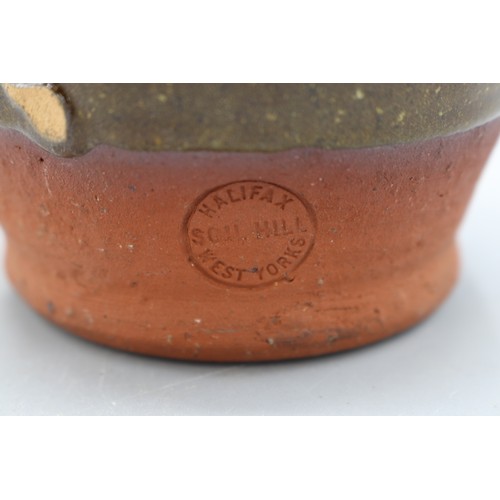 1028 - Soil Hill slipware, incl. two handled tankard inscribed 'Good Health', stamped; Soil Hill small glob... 