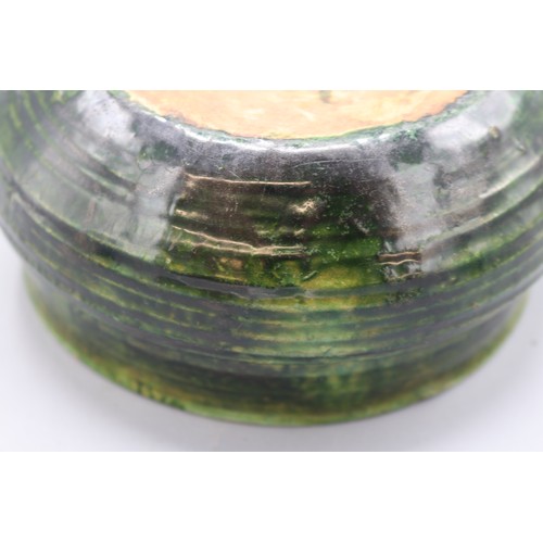 1073 - Edwin Beer Fishley (1832-1912), Fremington, green and salt glazed bowl, incised marks to the base, W... 