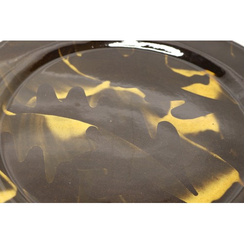 1082 - Hannah McAndrew (1977-) large charger with abstract treacle glaze, W44cm
Bradley's Shipping £48.00 p... 