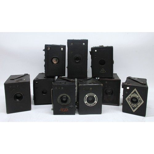 Collections of assorted box cameras, incl. Ensign 'All-Distance ...