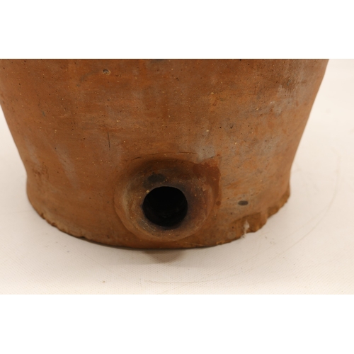 1036 - Stoneware spirit barrel with split treacle glaze and cork stopper, H31cm
Bradley's Shipping £38.00 p... 