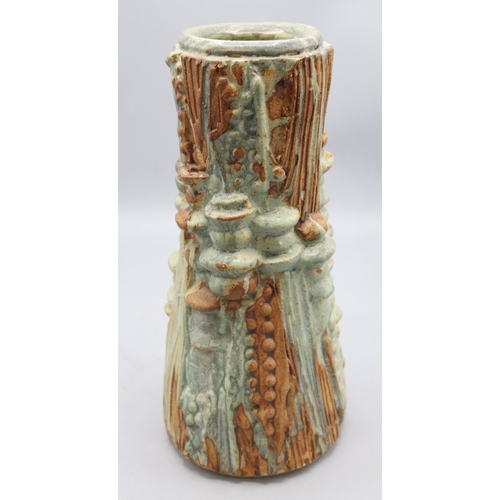 1087 - Bernard Rooke waisted abstract vase, blue drip glaze, H27cm
Bradley's Shipping £38.00 plus vat (UK O... 