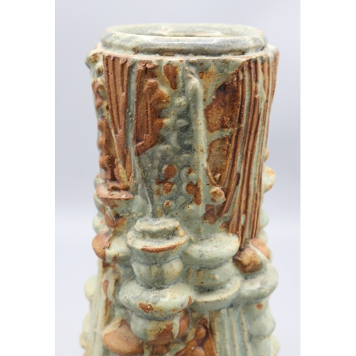 1087 - Bernard Rooke waisted abstract vase, blue drip glaze, H27cm
Bradley's Shipping £38.00 plus vat (UK O... 