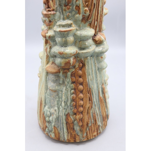 1087 - Bernard Rooke waisted abstract vase, blue drip glaze, H27cm
Bradley's Shipping £38.00 plus vat (UK O... 