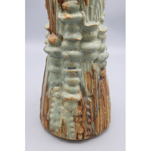 1087 - Bernard Rooke waisted abstract vase, blue drip glaze, H27cm
Bradley's Shipping £38.00 plus vat (UK O... 