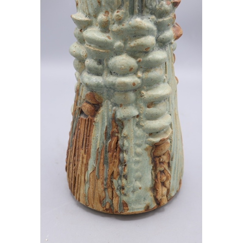 1087 - Bernard Rooke waisted abstract vase, blue drip glaze, H27cm
Bradley's Shipping £38.00 plus vat (UK O... 